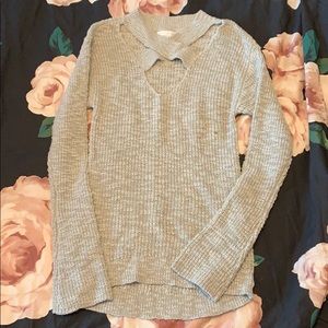 Gray sparkle sweater